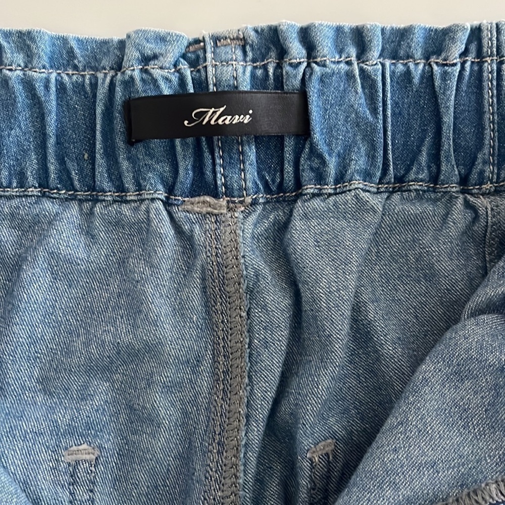 Mavi Balloon Leg Baggy Denim Jeans Pants Elastic Waist - Picture 5 of 8